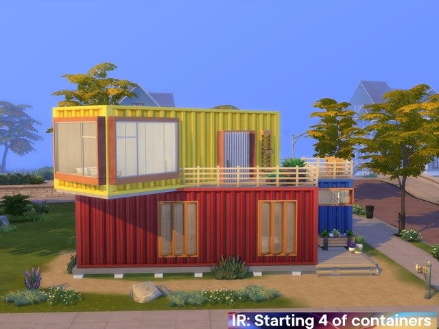 Стартовый контейнерный домик 4 для Sims 4 со ссылкой для скачивания