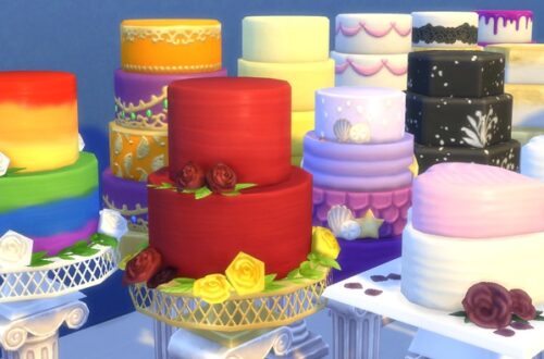 The Sims 4: Рассматриваем готовые свадебные торты!